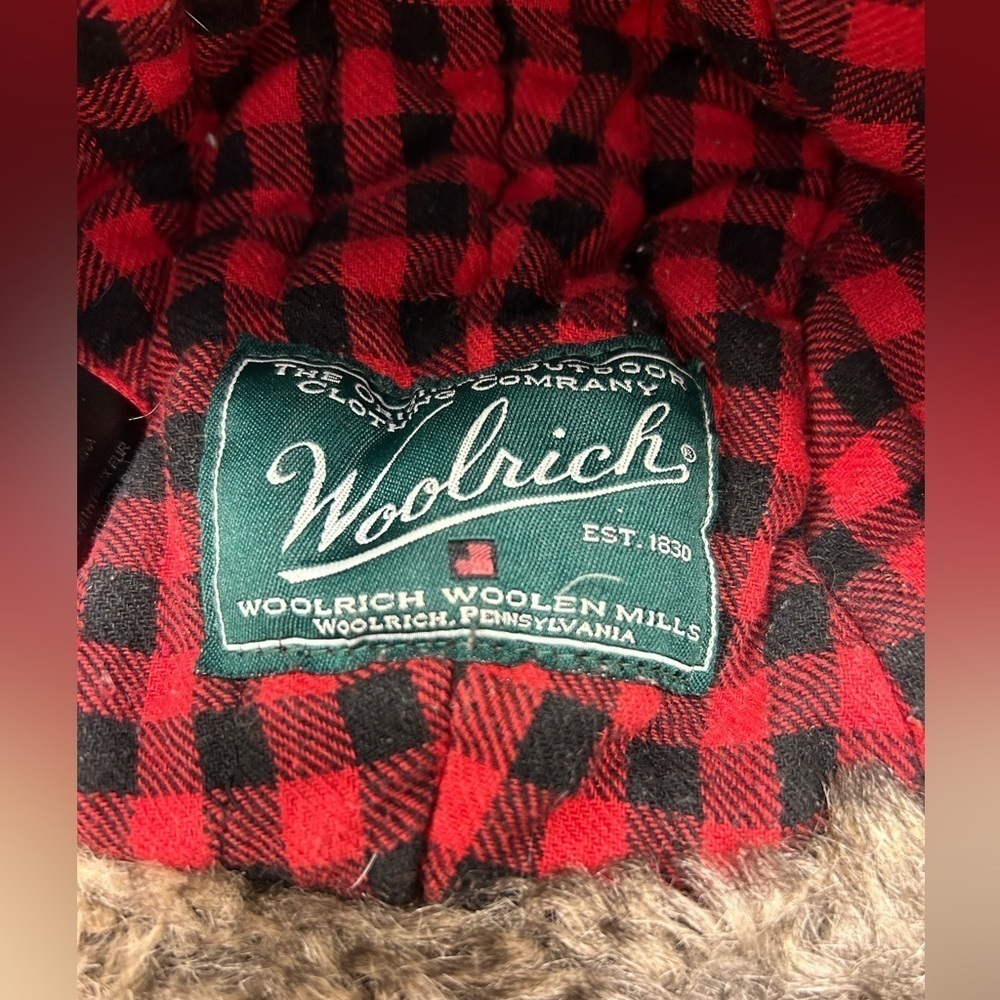 Woolrich Hunting Winter Trapper Hat Ear Covering Faux Fur SZ M Plaid - Picture 9 of 12